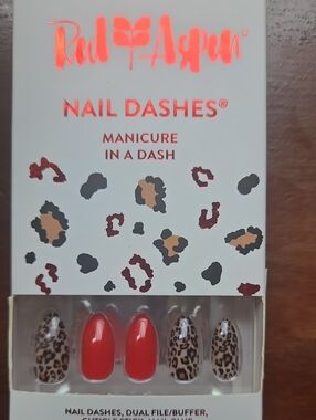 Red Aspen Leopard & Red Nail Dashes – Women Accessories